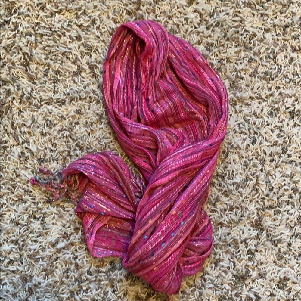 2/$25 Beautiful pink multicolored scarf